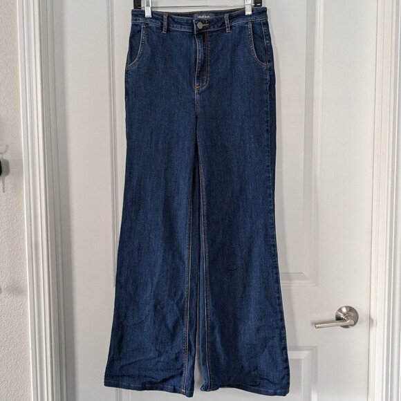 Modcloth The GRIER Wide-leg Jeans Size 10 - Picture 2 of 15